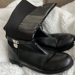 Michael Kors riding boots. Black.  Kids size 5 so fits like a women’s 6.5.